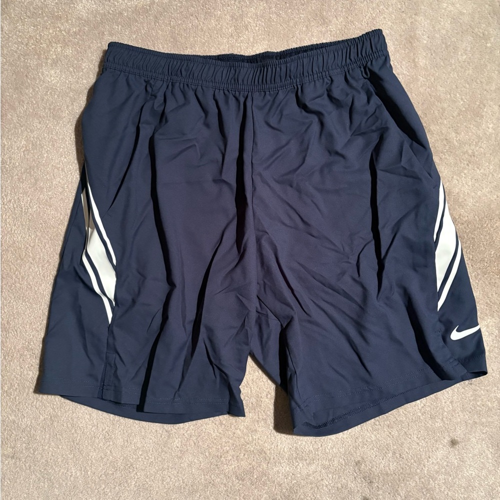Nike Court Men’s Navy Athletic Shorts with White Accent